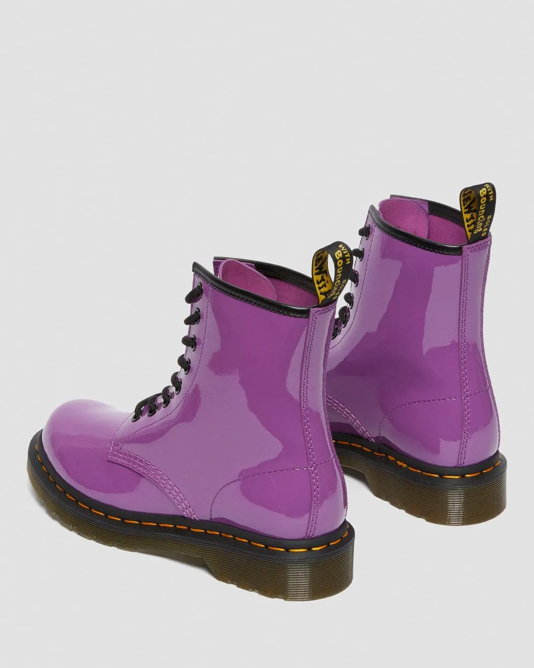 1460 Bright Purple Patent Leather Lace Up Boot