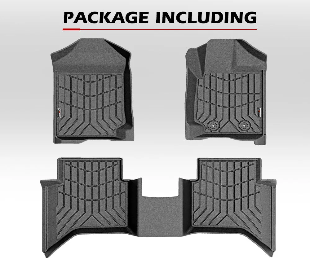 3D TPE Car Floor Mats Fit Ford Ranger Wildtrak Raptor PX PX2 2011-MY2022