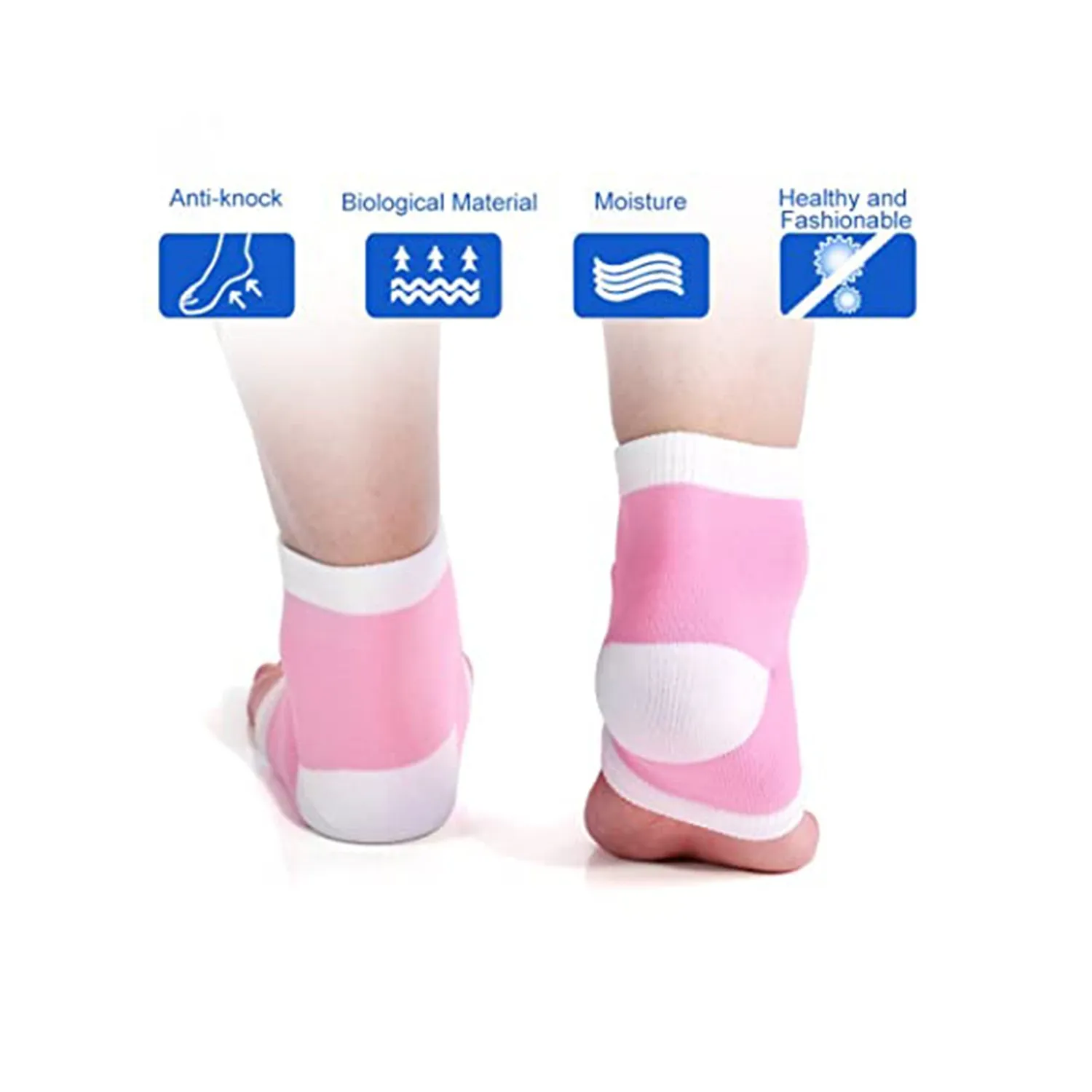 6627 Open Toe Socks for Dry Hard Cracked Skin Moisturizing While You Sleep.