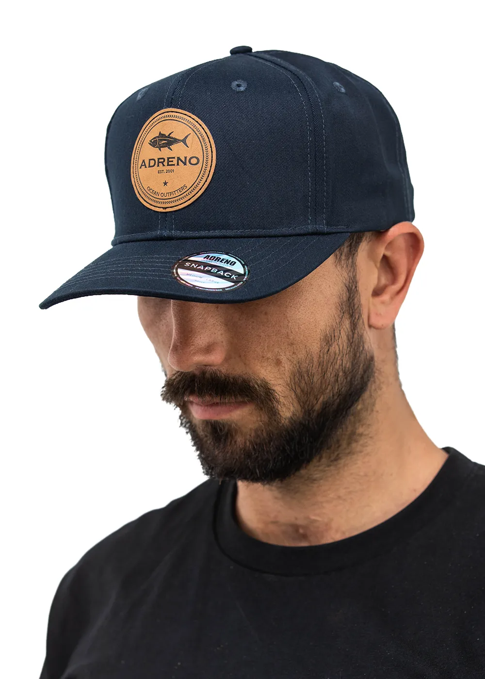 Adreno Bonza Snapback Cap - Leather Tuna Badge