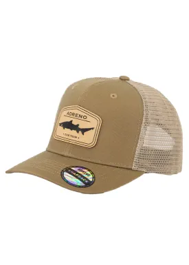 Adreno Surge Trucker Cap - Leather Shark Badge