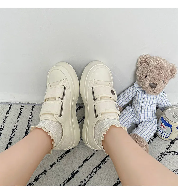 Advbridge Spring Autumn New Japanese Lolita Women Sneakers White Platform Kawaii Canvas Shoes Vulcanize Fashion Running Tennis