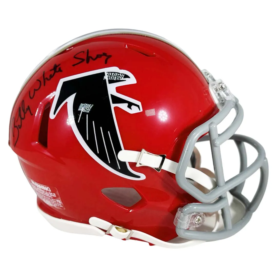 Billy "White Shoes" Johnson Signed Atlanta Falcons Throwback 66-69 Speed Mini Football Helmet (JSA)