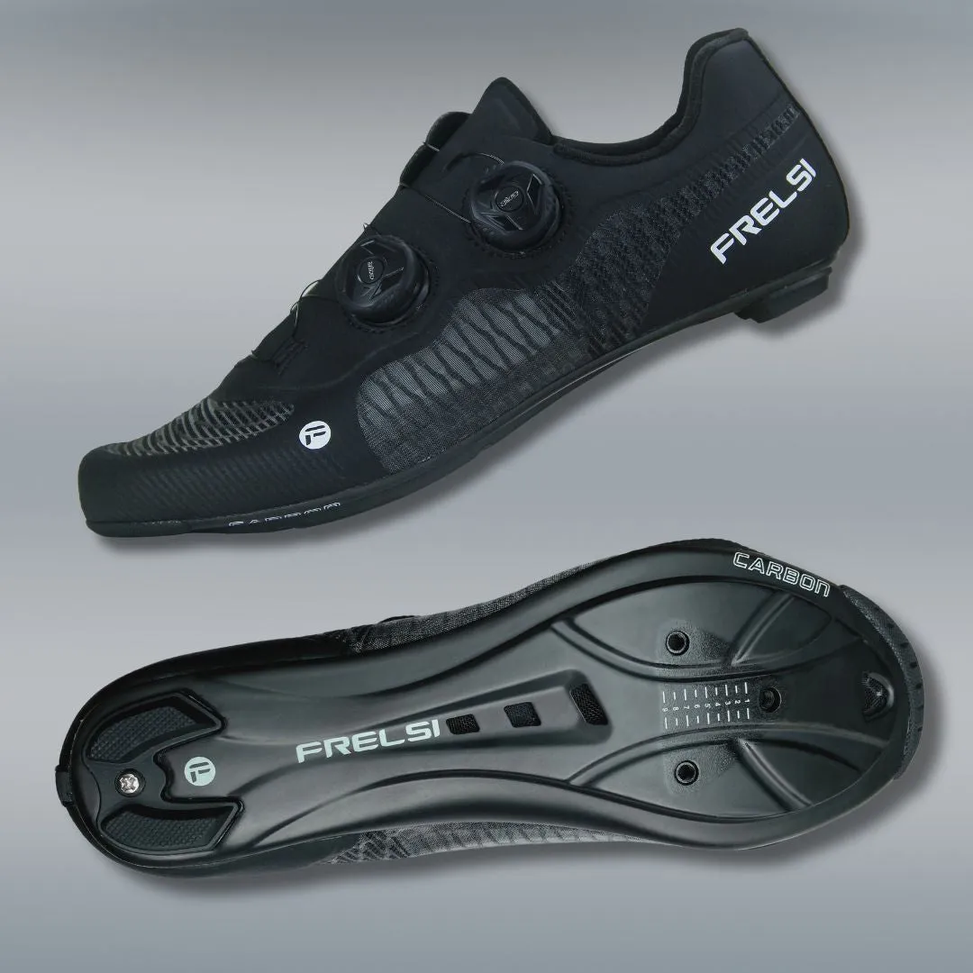 Black Pro Carbon Team Shoes | Built for Speed & Comfort