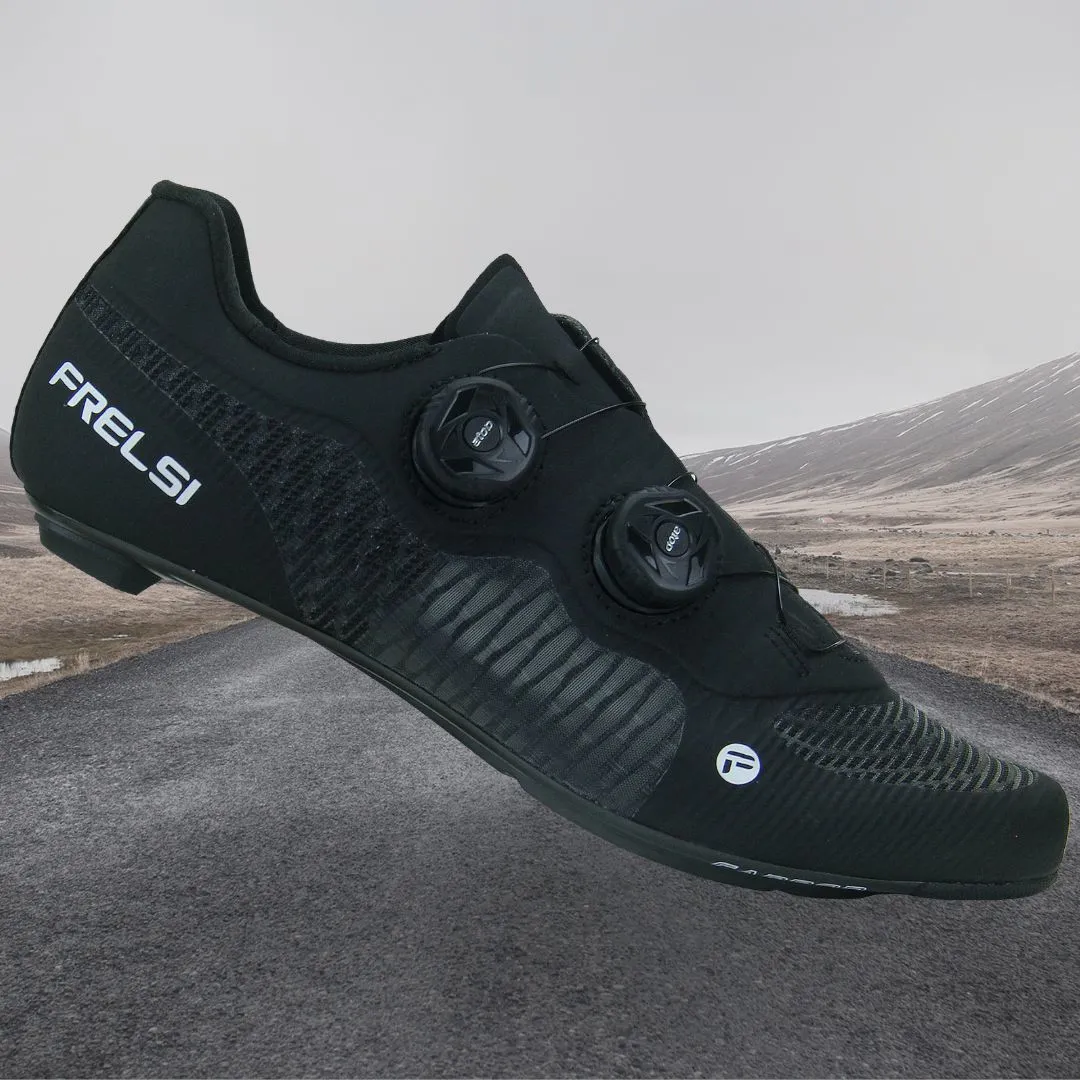 Black Pro Carbon Team Shoes | Built for Speed & Comfort