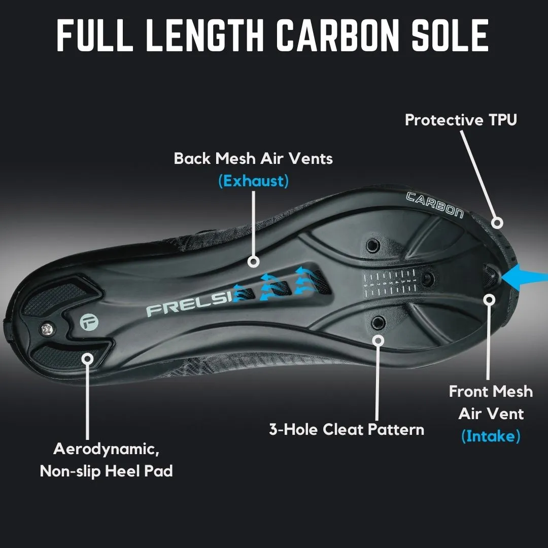 Black Pro Carbon Team Shoes | Built for Speed & Comfort