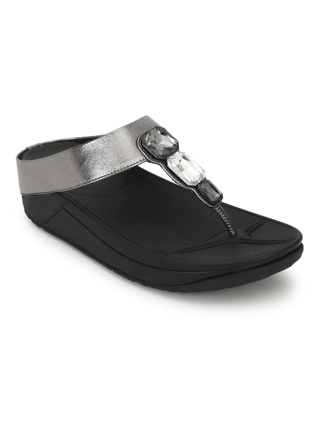 Black PU Comfort Flats (TC-CD-804-BLK)