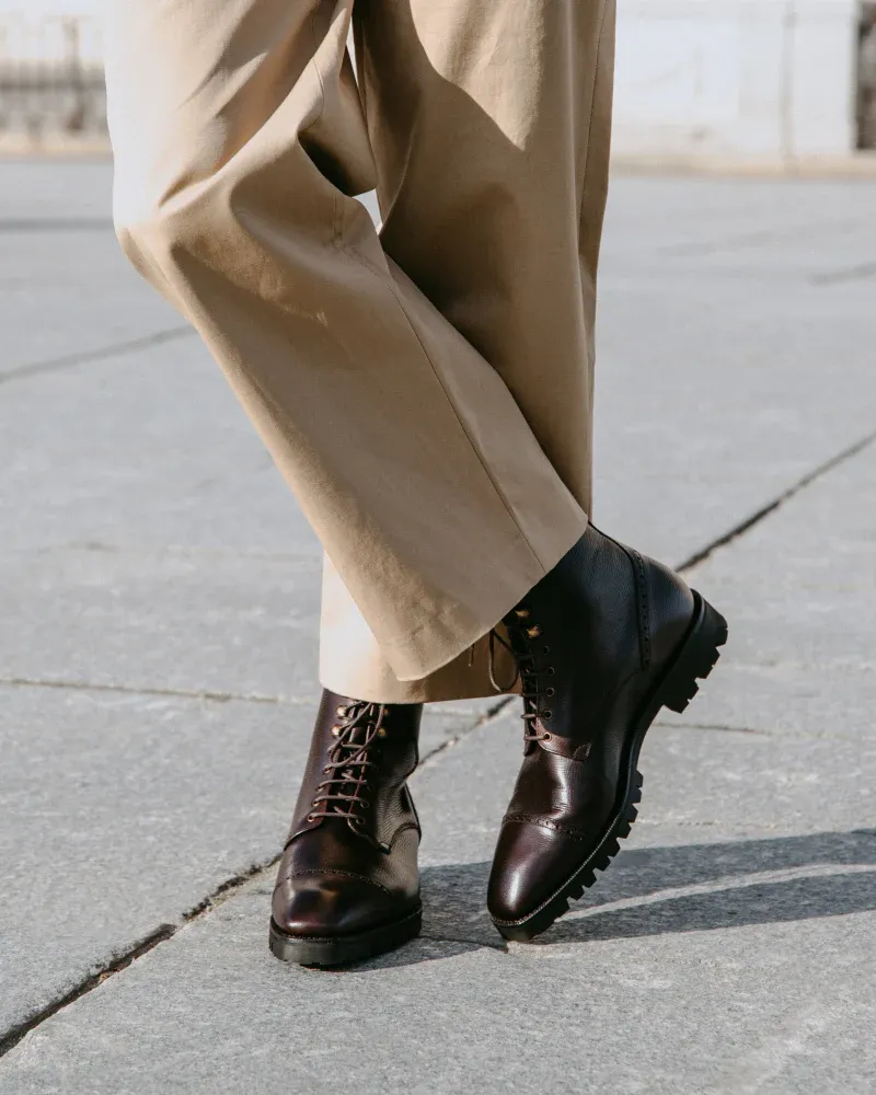 Brown Alcazar Cap Toe Boot