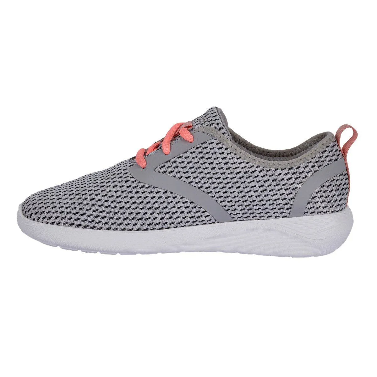 Crocs Literide Mesh Running Sport Shoes Knit Fabric Grey Colour For Women