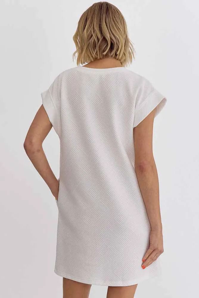 Dress in Off White by Entro