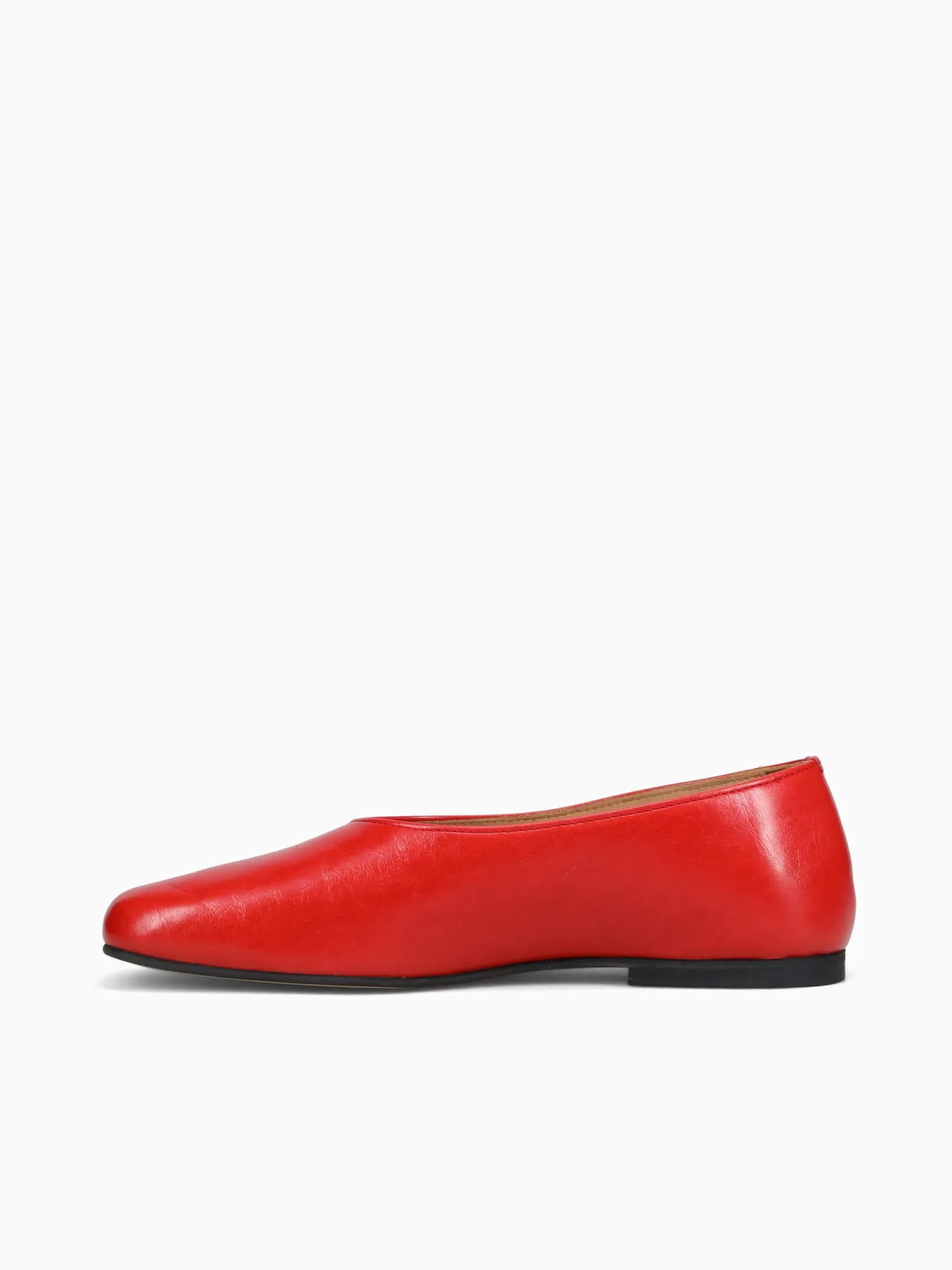 Edie Red Leather