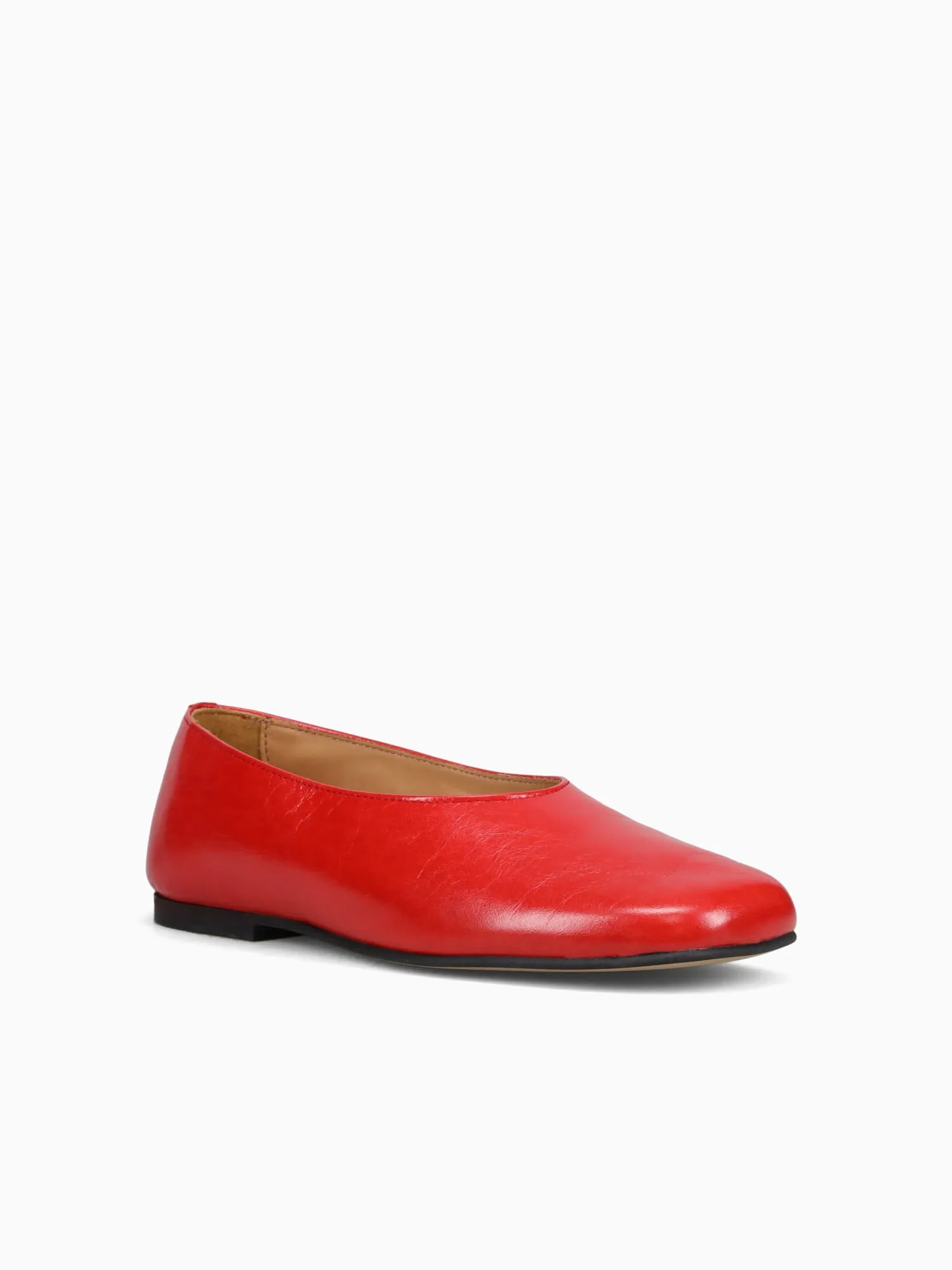 Edie Red Leather