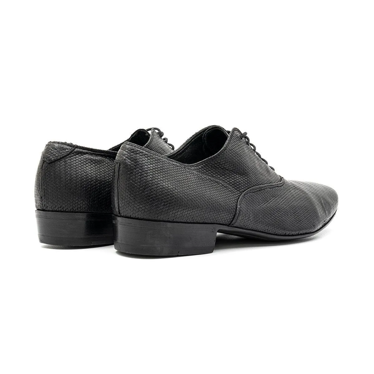 Gianni Barbato Oxford Formal Lace Ups Leather Black Colour For Men