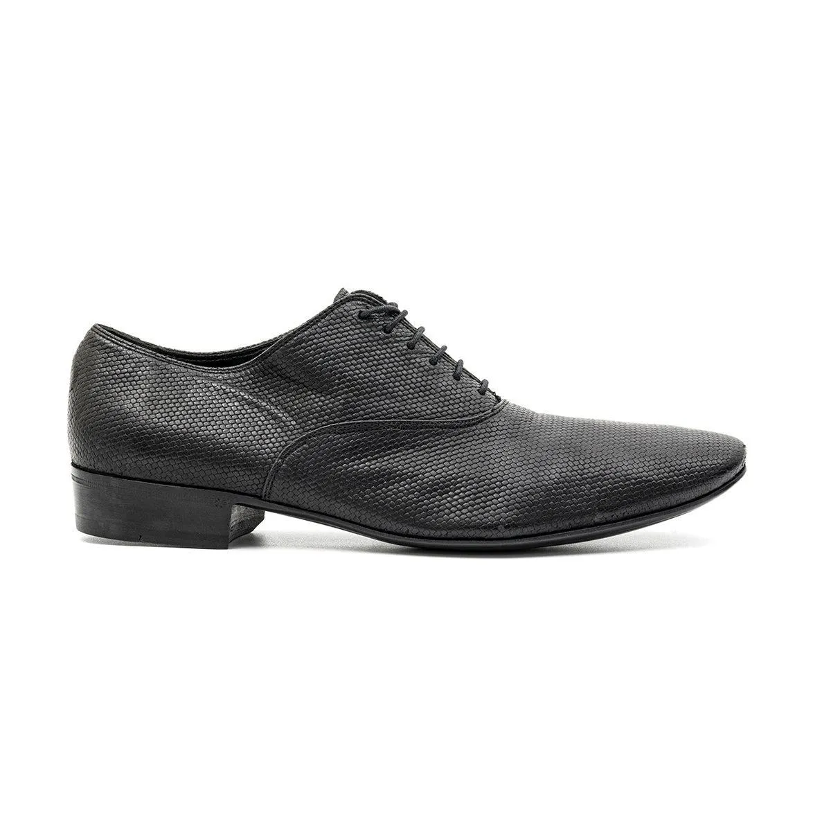 Gianni Barbato Oxford Formal Lace Ups Leather Black Colour For Men