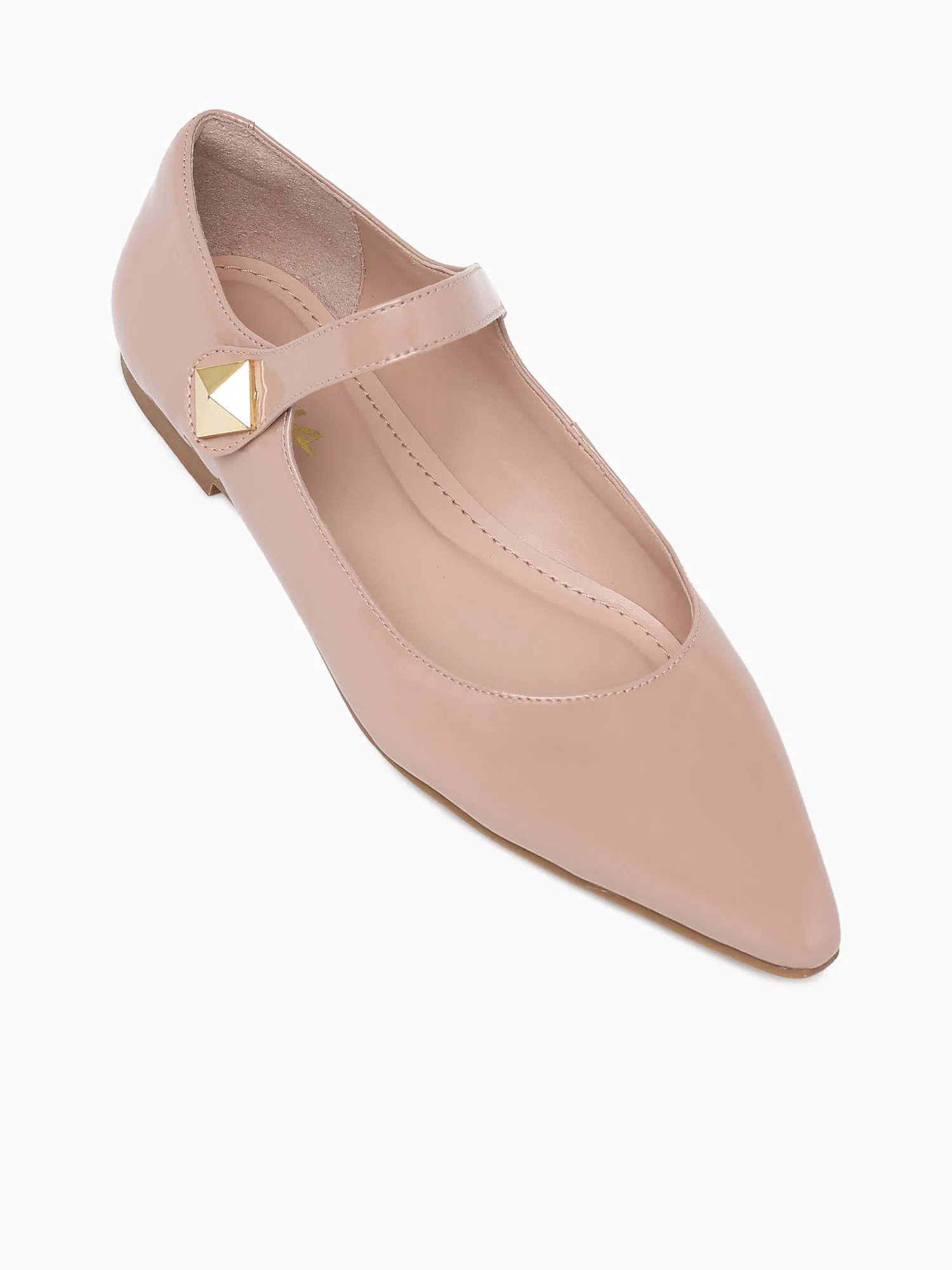 Gloria Nude Patent Leather