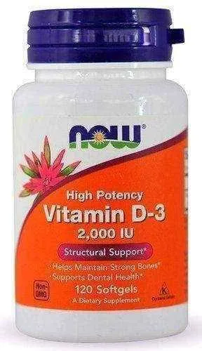 High Potency Vitamin D3 2000 x 120 softgels capsules