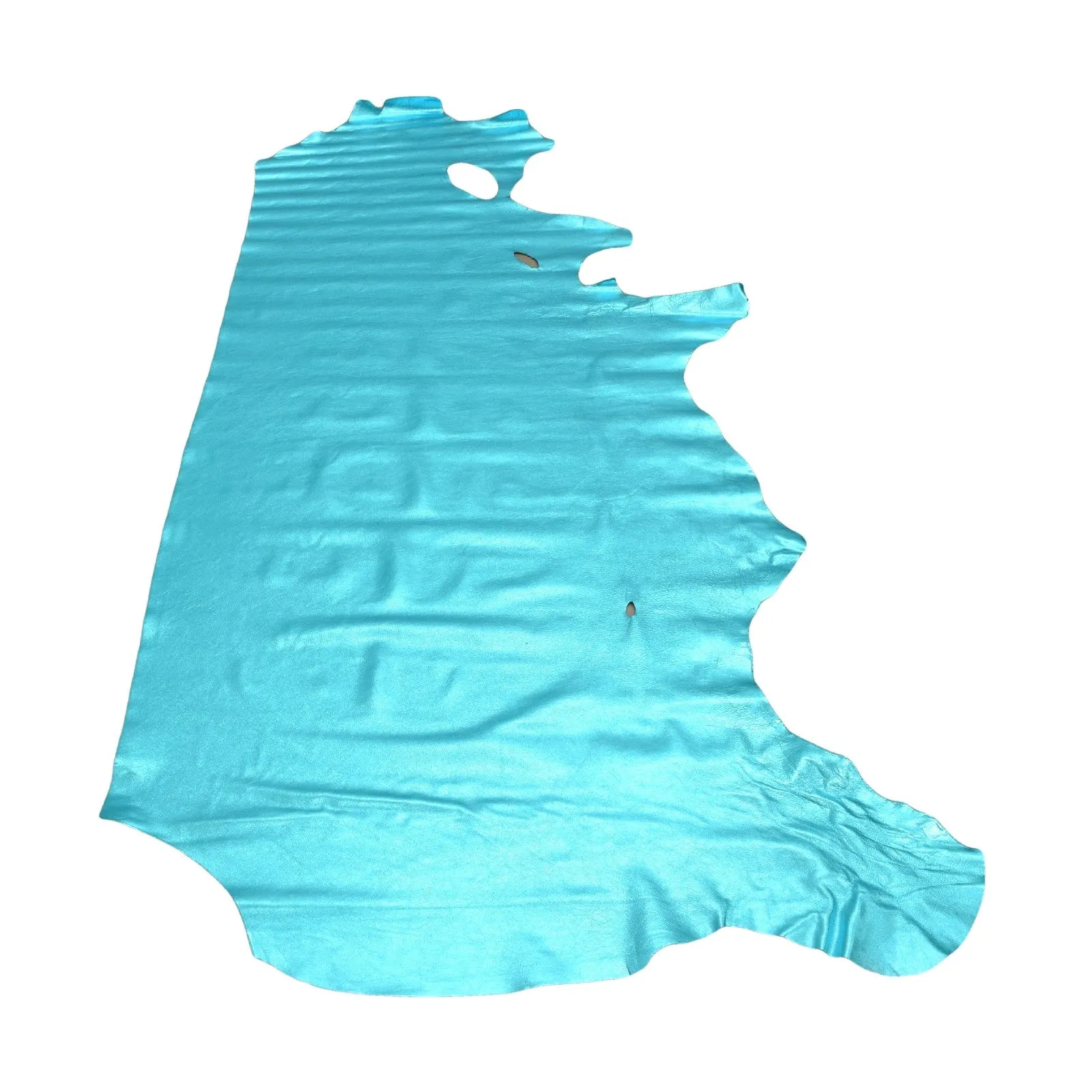 I Do Robin Egg Blue Metallic Vegas 2-3 oz Leather Cow Hides