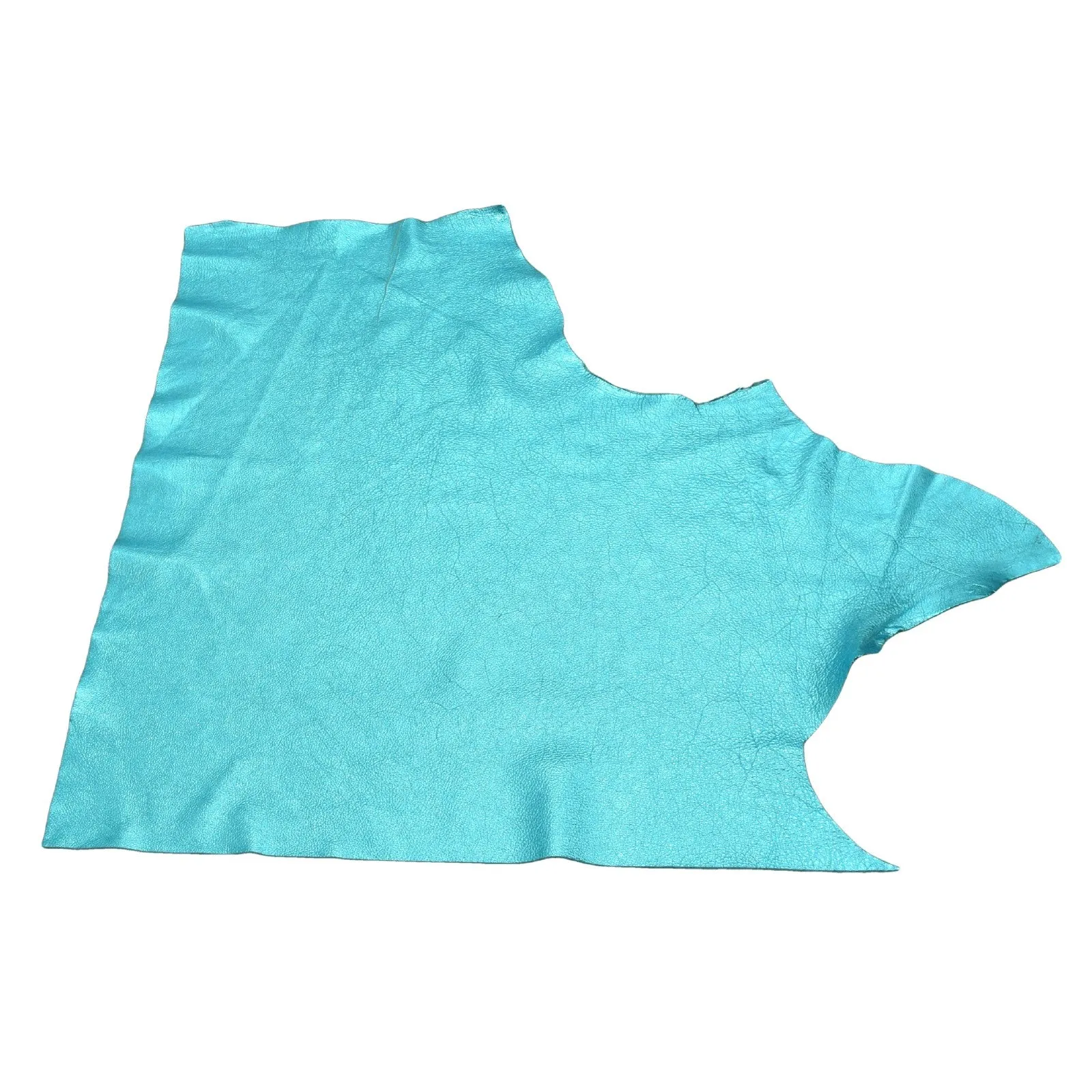 I Do Robin Egg Blue Metallic Vegas 2-3 oz Leather Cow Hides