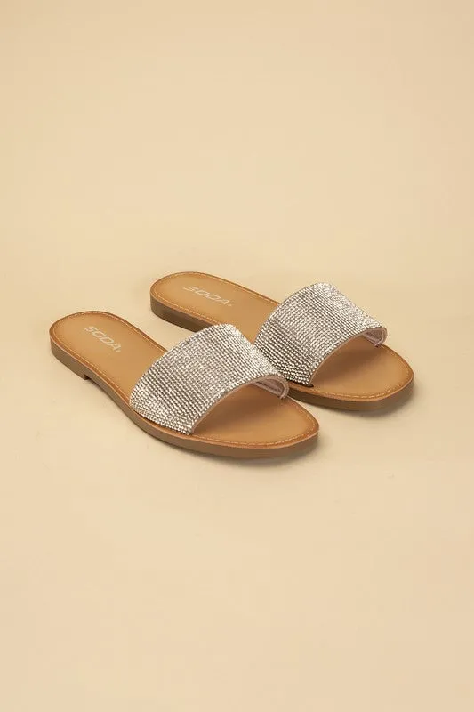 JUSTICE-S RHINESTONE SLIDES