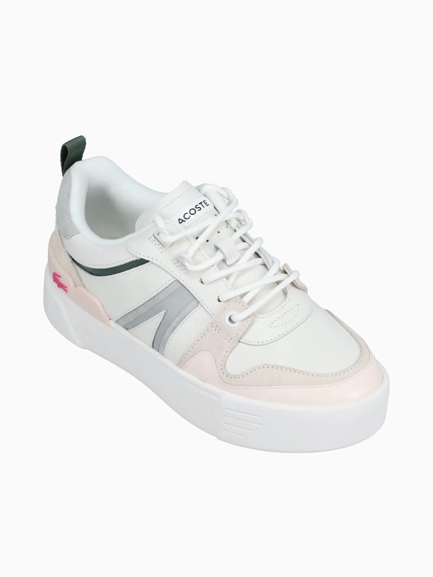 L 002 Wht Lt gry leather