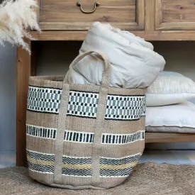 Large Jute Basket Bag