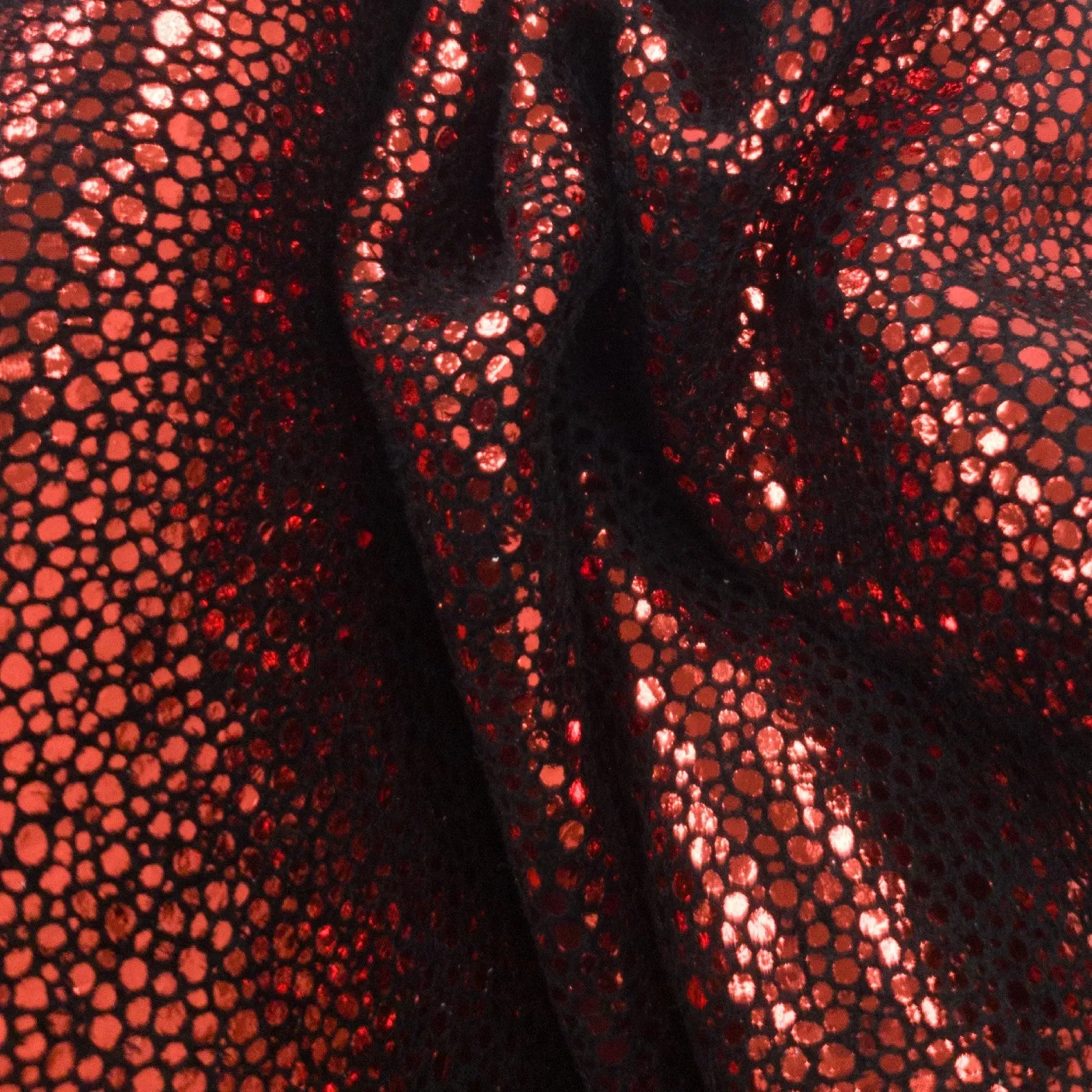 Metallic Red Sizzling Stingray 2-3 oz Cow Hides