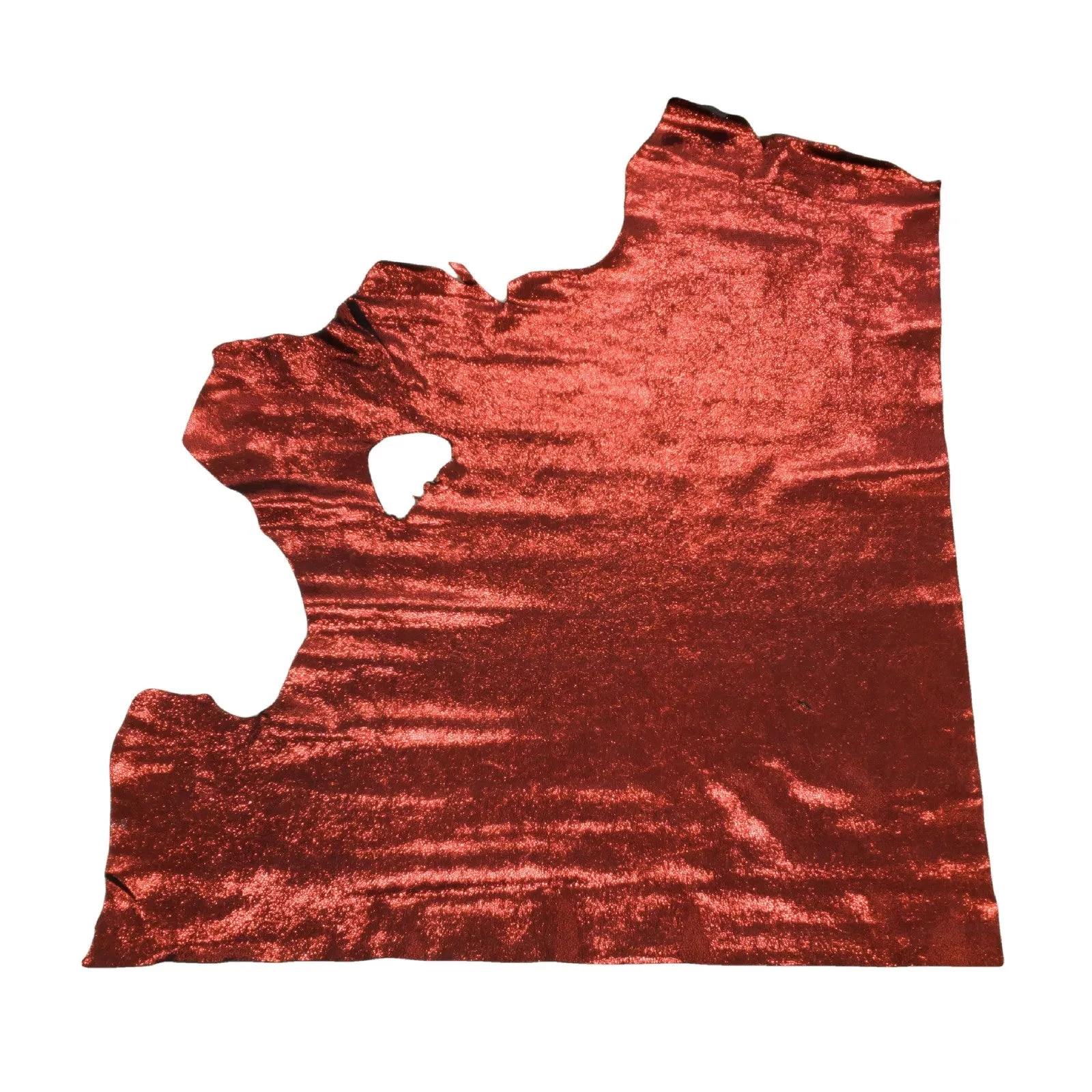 Metallic Red Sizzling Stingray 2-3 oz Cow Hides