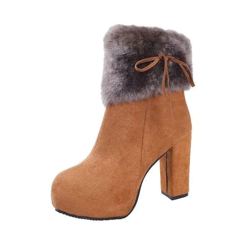 New Style Platform Martin Boots Plus Cashmere Women