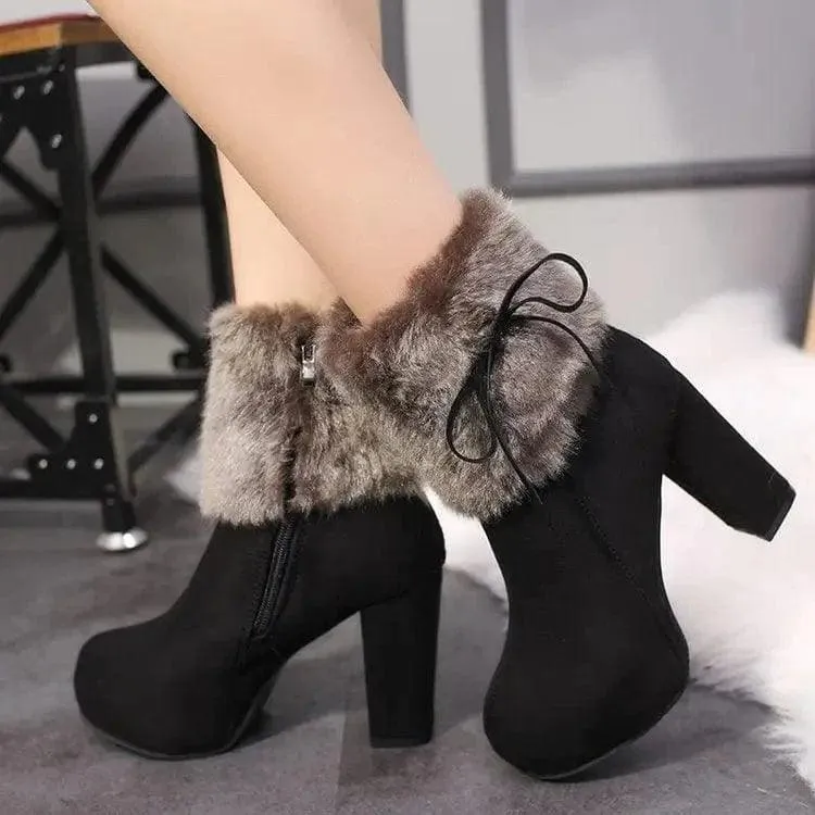 New Style Platform Martin Boots Plus Cashmere Women