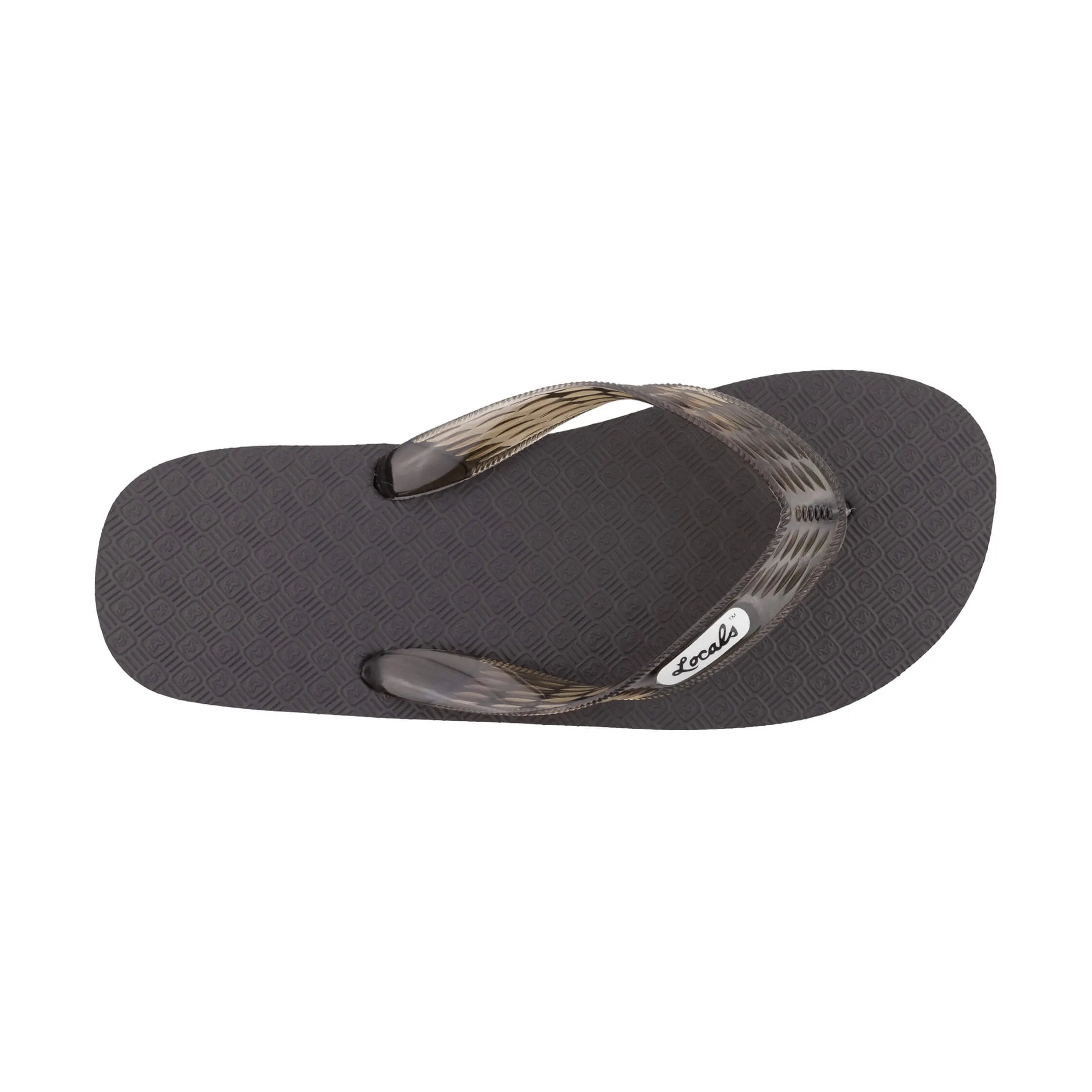 Original Men's Translucent Black Strap Slippah