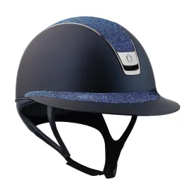 Samshield V2 Miss Shield Navy Shadowmatt with Bermuda Blue Crystal Fabric Top and Band