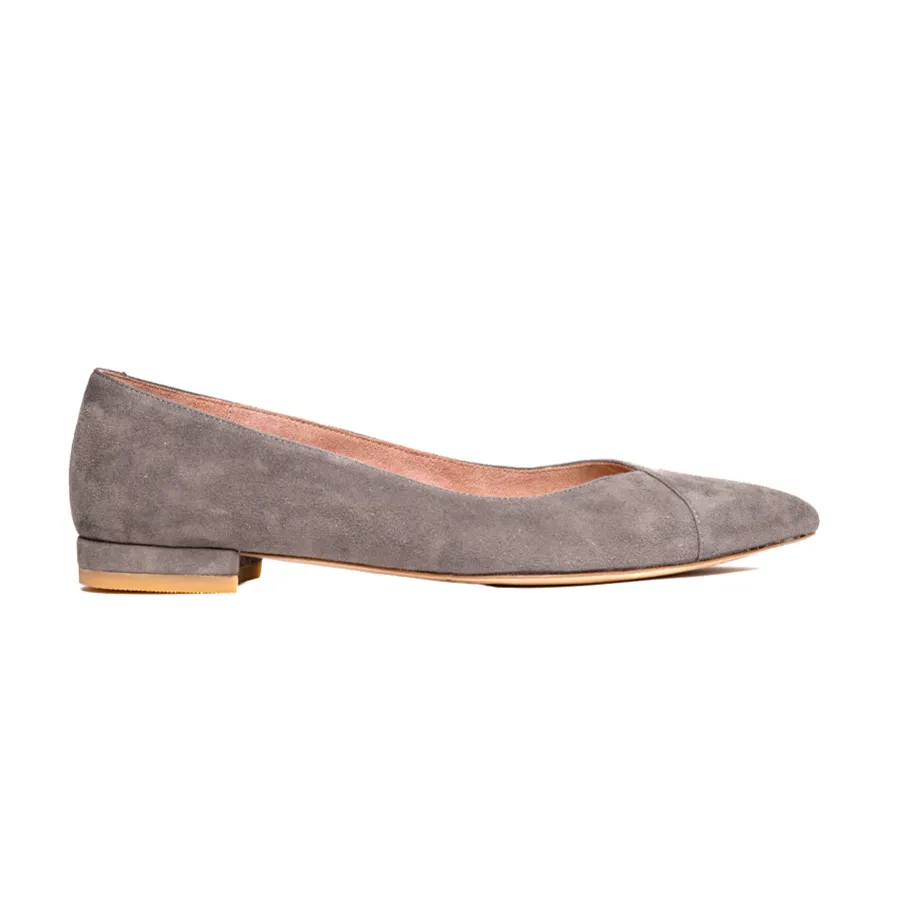 Seize the Gray Suede Flat