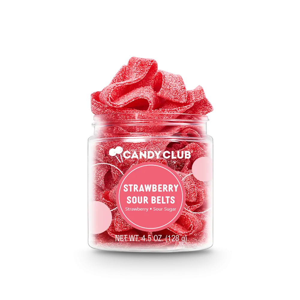 Strawberry Sour Belt Candies