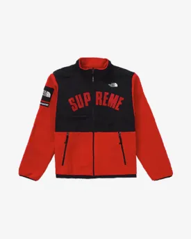 SUPREME X THE NORTH FACE SS19 ARC DENALI LOGO RED FLEECE JACKET -