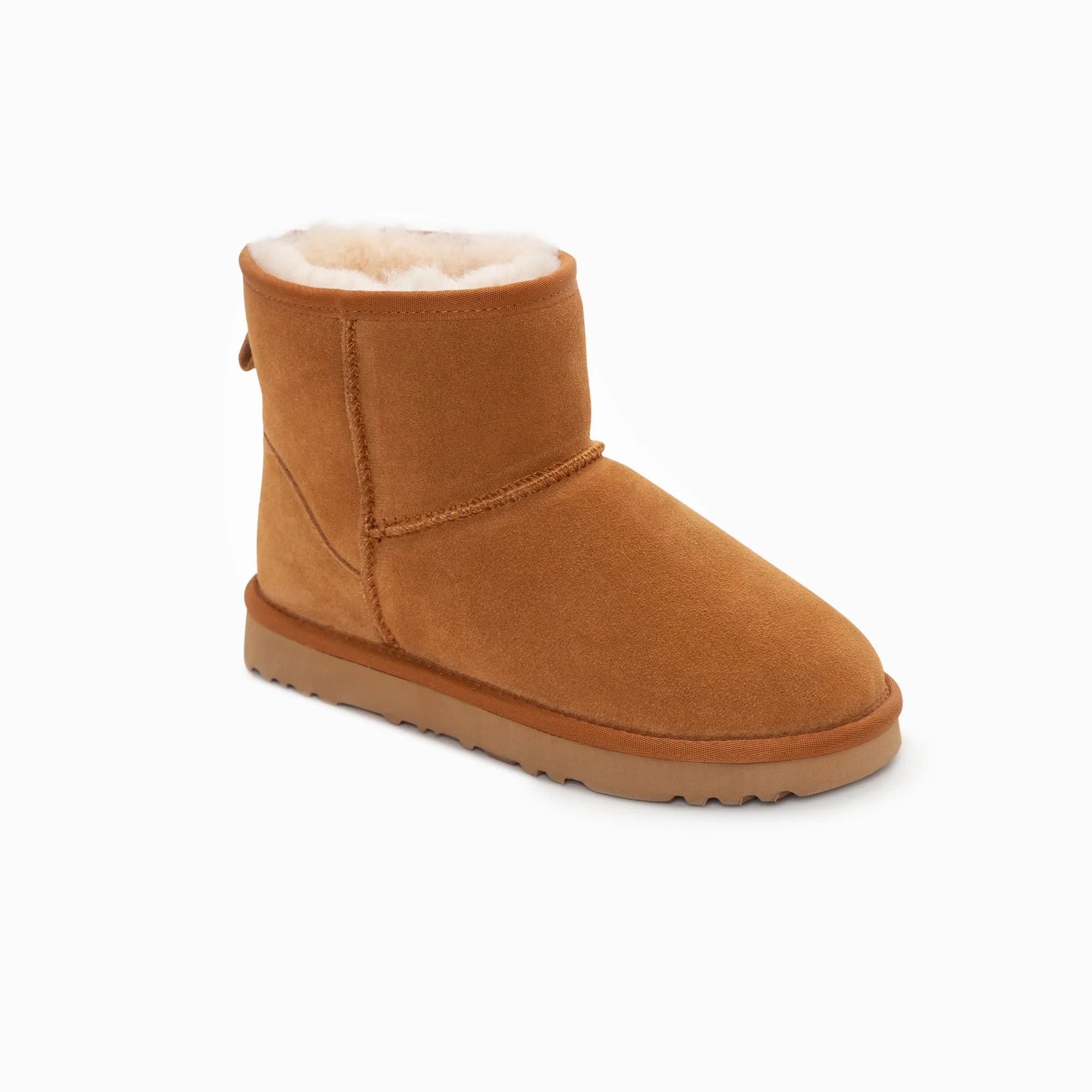 Ugg Boots Genuine Australian Sheepskin Unisex Mini Classic Suede (Large Size) (Unisex Cow Suede)