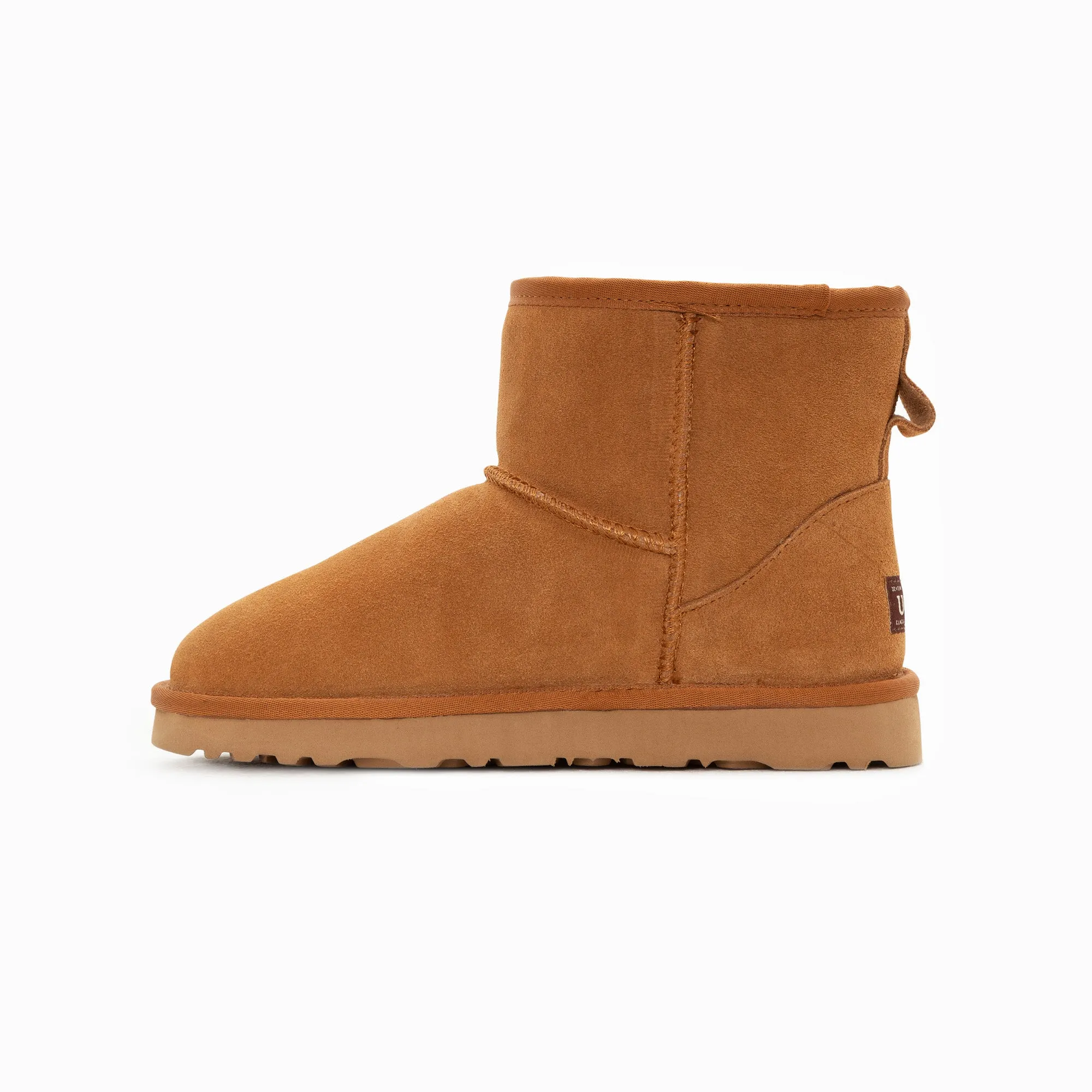 Ugg Boots Genuine Australian Sheepskin Unisex Mini Classic Suede (Large Size) (Unisex Cow Suede)