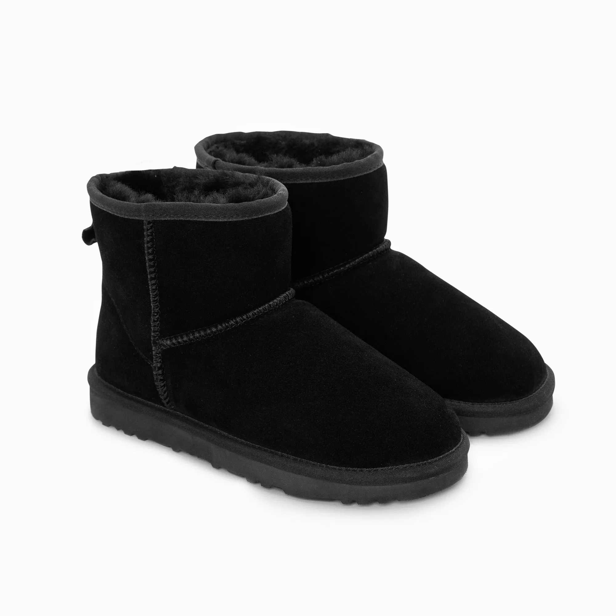 Ugg Boots Genuine Australian Sheepskin Unisex Mini Classic Suede (Large Size) (Unisex Cow Suede)