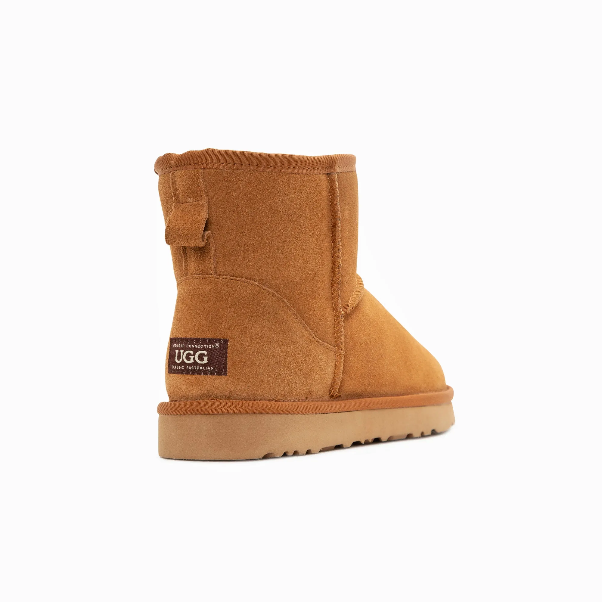 Ugg Boots Genuine Australian Sheepskin Unisex Mini Classic Suede (Large Size) (Unisex Cow Suede)