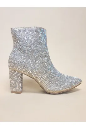 Underwood Rhinestone Boots // Silver or Champagne