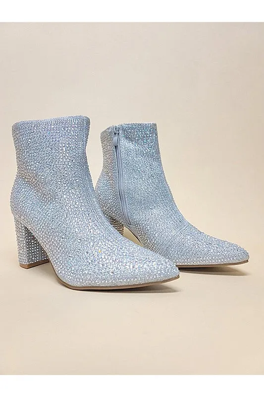 Underwood Rhinestone Boots // Silver or Champagne