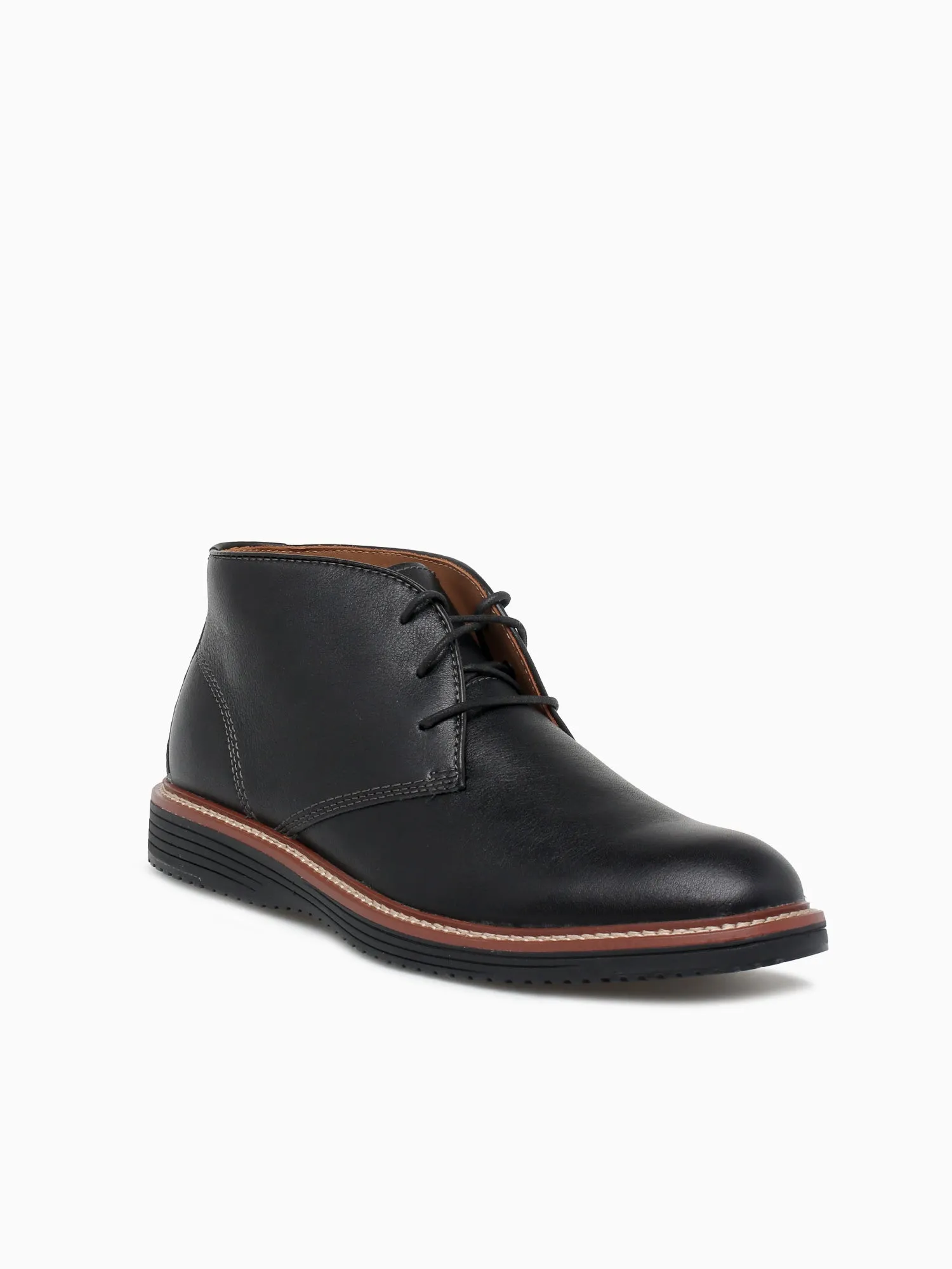 Upton Chukka Black Leather