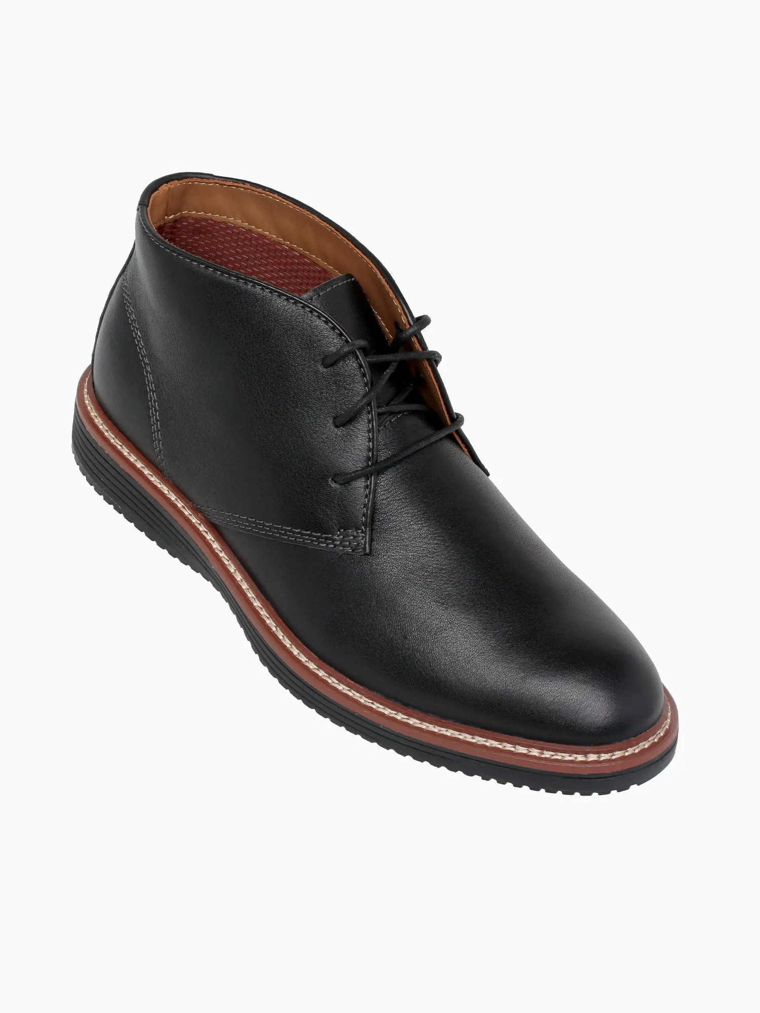 Upton Chukka Black Leather