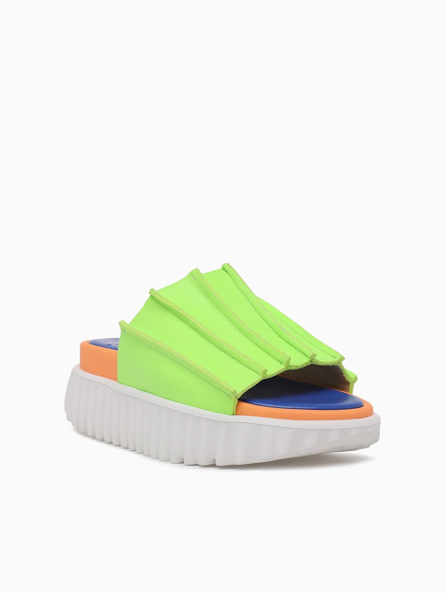 Waffo Pleat Neon Green