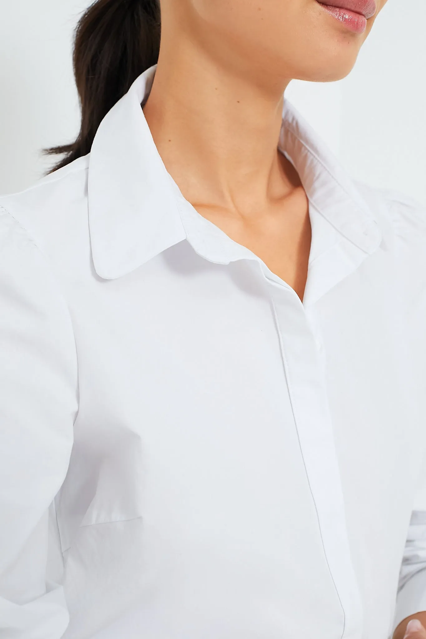 White Penelope Button Down