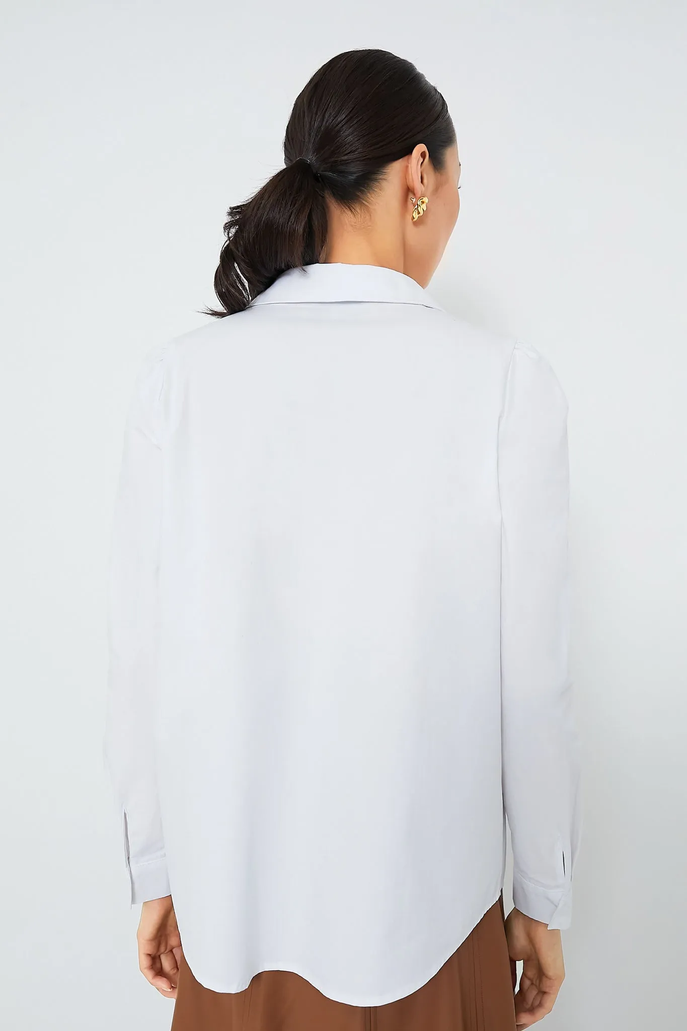 White Penelope Button Down